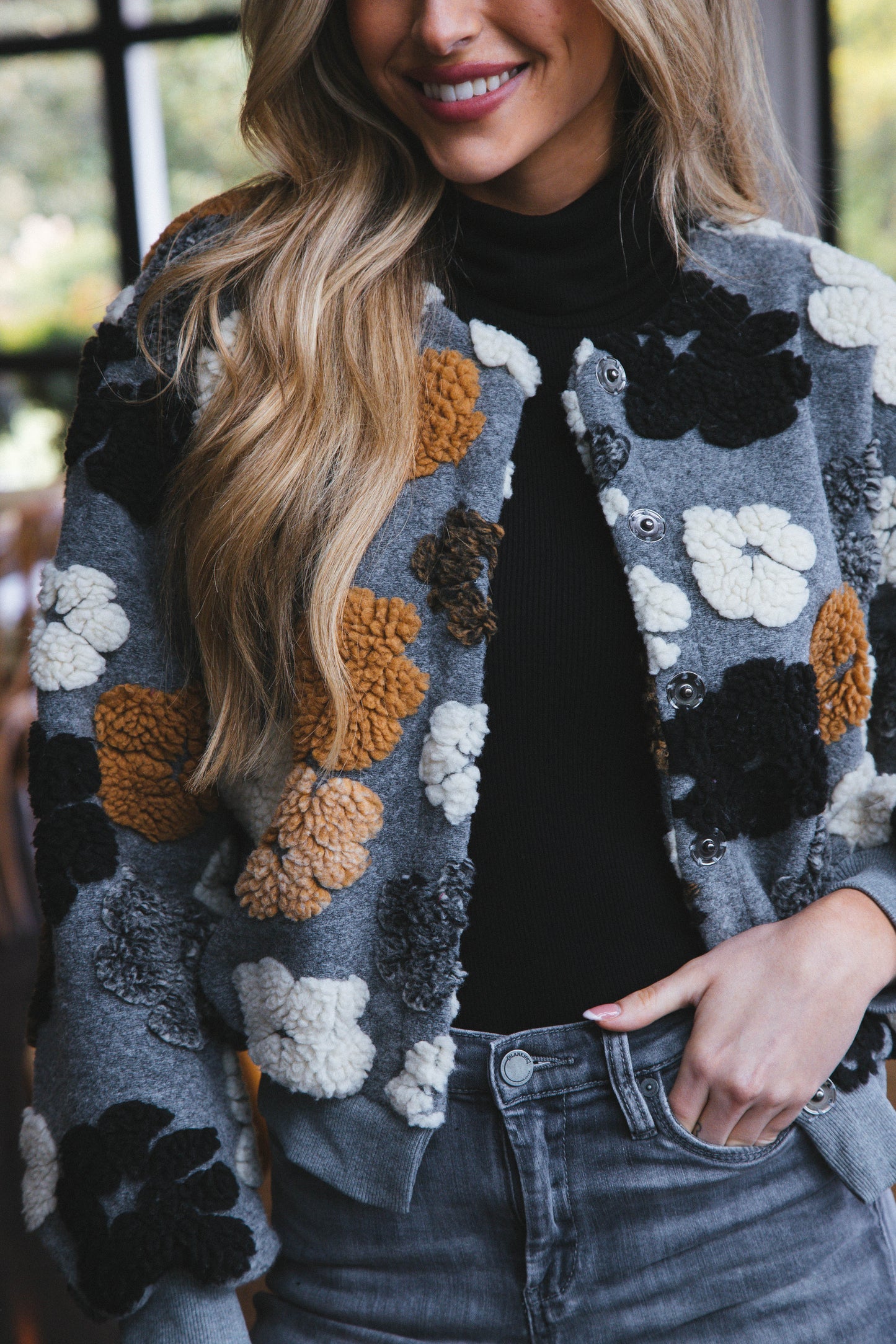 ModeGeist | Gefrorene Blume Sherpa Jacke