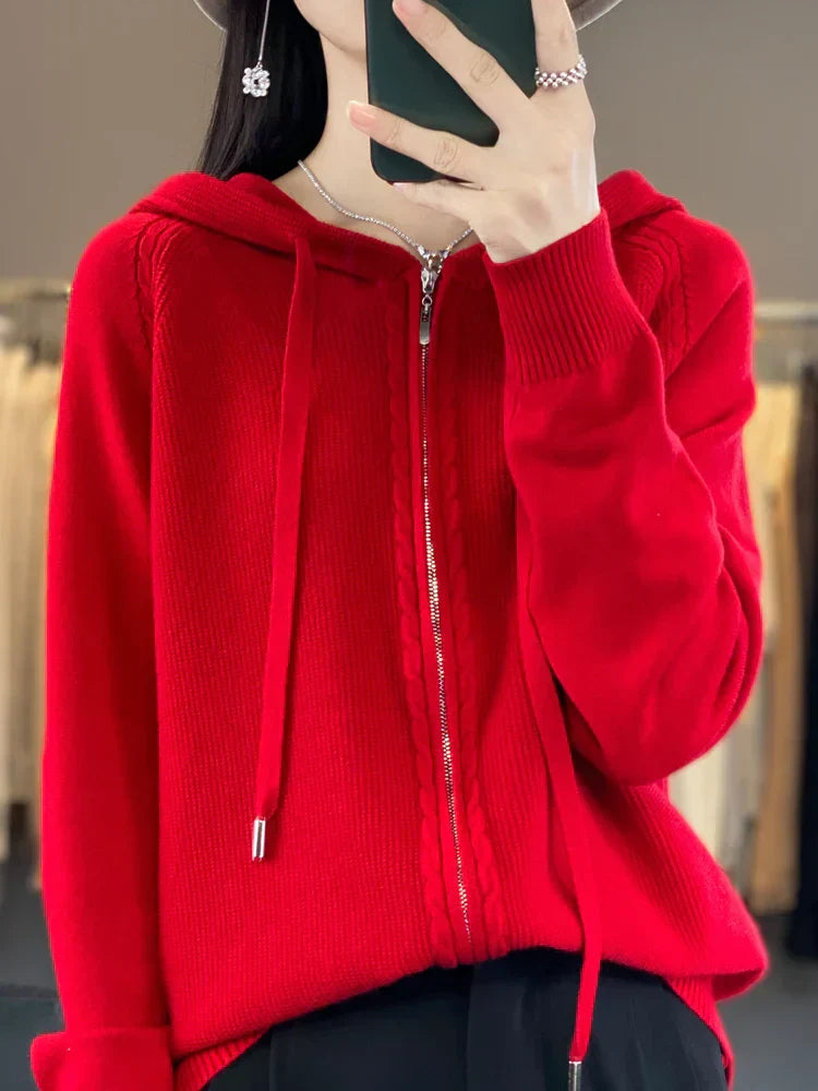 Garvin | Luxurious Hooded Cardigan