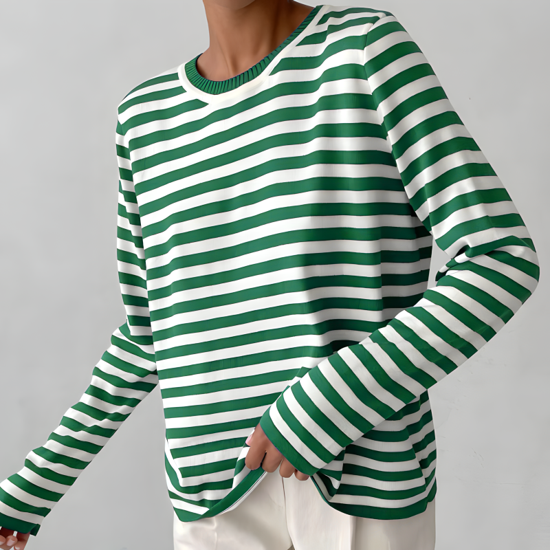 ModeGeist | Gestreifter Pullover für Freizeit