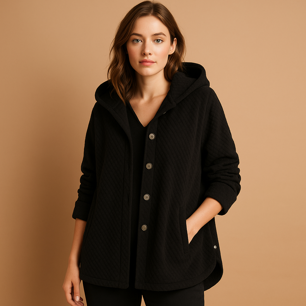 ModeGeist | Weiche Damen Teddyjacke mit Kapuze