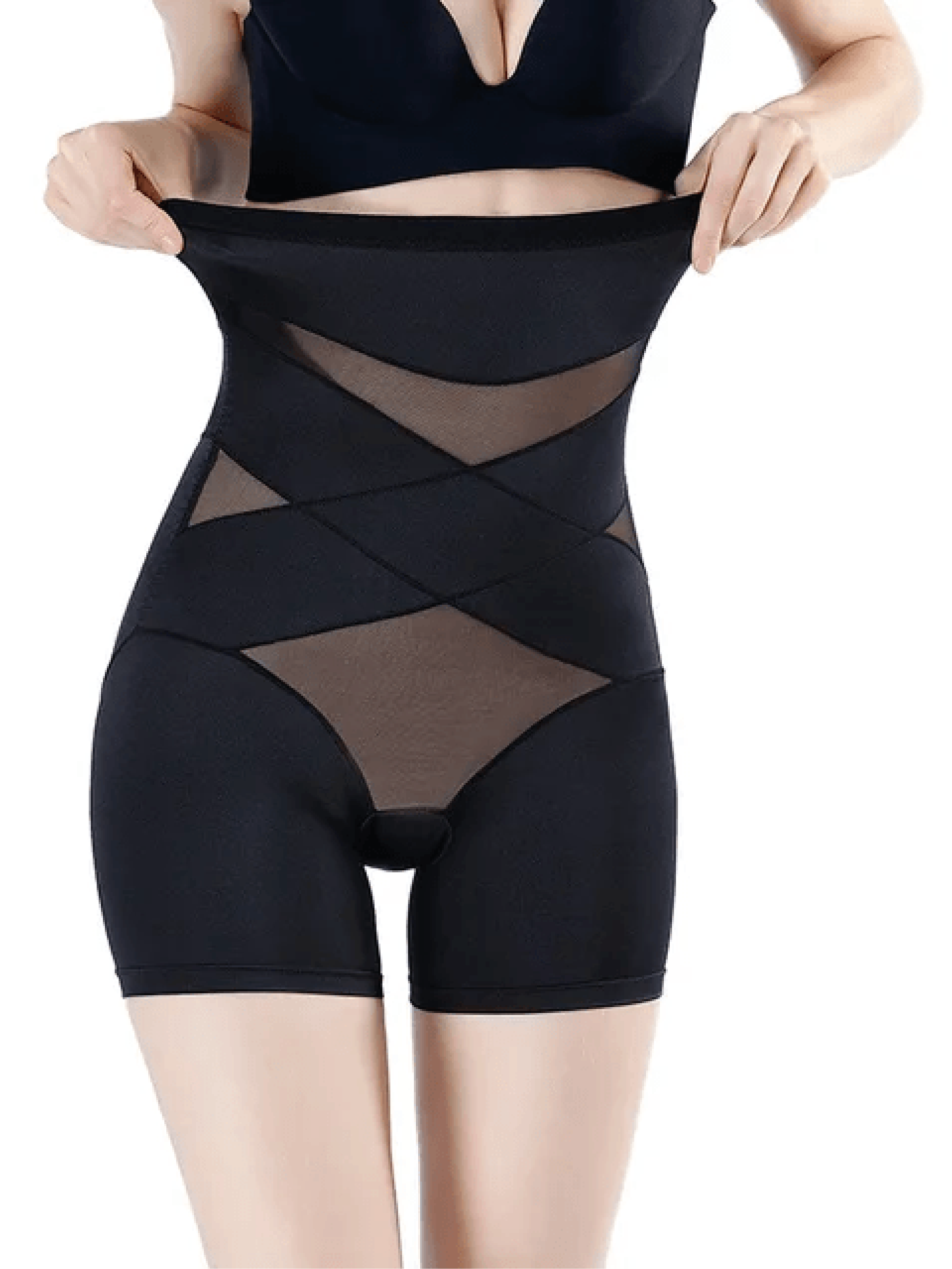 MODEGEIST Damen High-Waist Shapewear Kompression Beige Formend