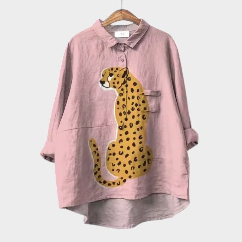Elegante Bluse mit vorderer Knopfleiste von MODEGEIST