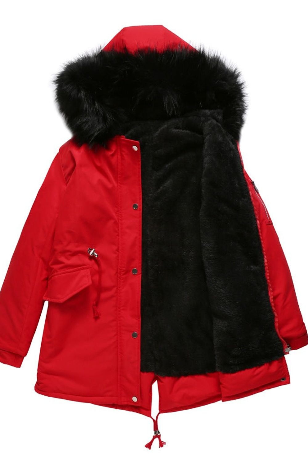 Damen-Parka mit Kunstfellkapuze – Modell Millicent