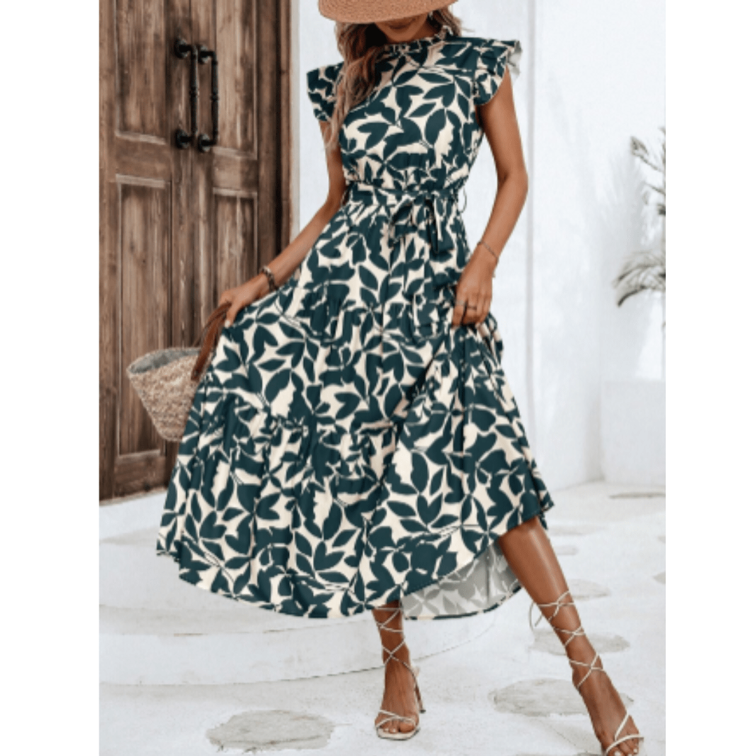 Perelune Wickelkleid: Blumige Sommermode