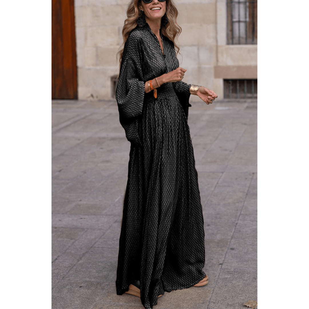 Maxikleid Pergewina im geometrischen Design