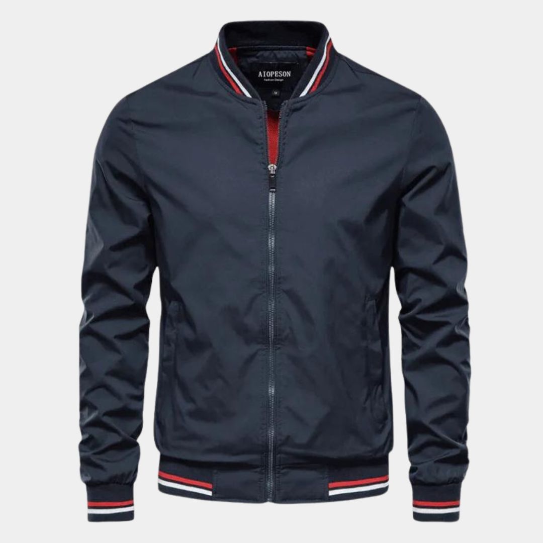 ModeGeist | Klassische Bomberjacke Polyester Militärgrün und Stilet