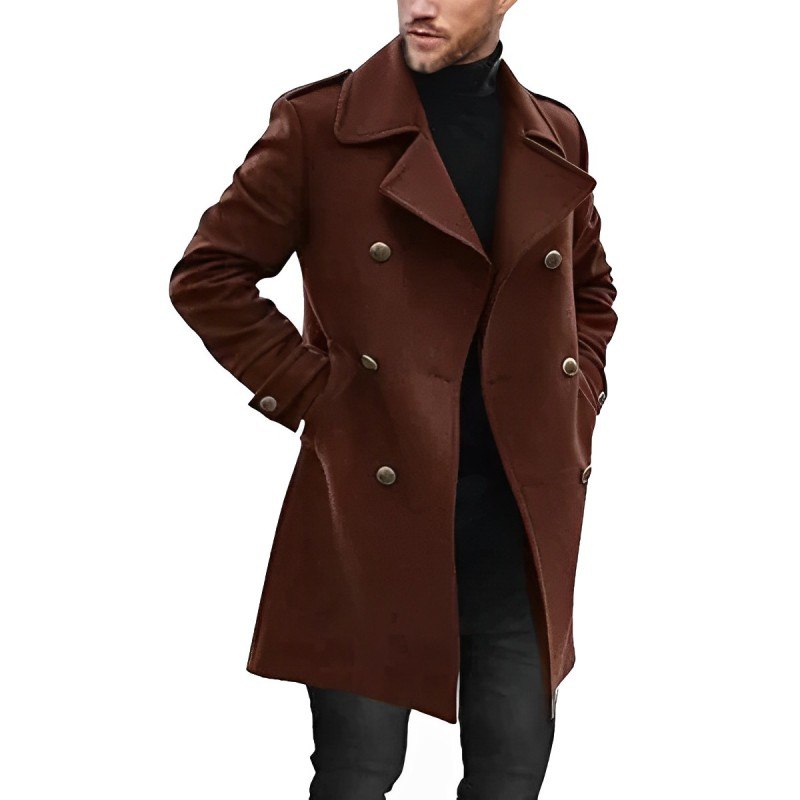ModeGeist | Mittlänger Herrenmantel mit Rever