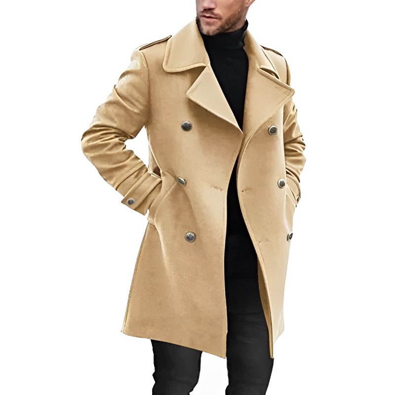ModeGeist | Mittlänger Herrenmantel mit Rever