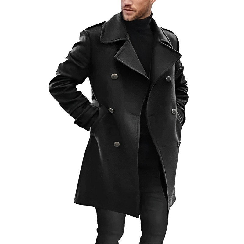 ModeGeist | Mittlänger Herrenmantel mit Rever