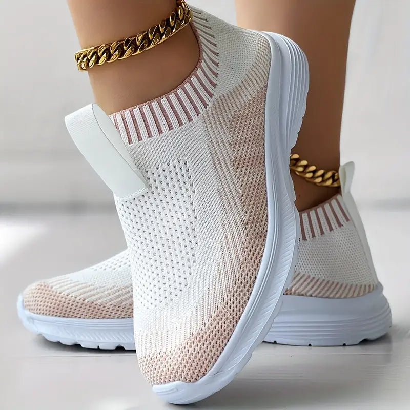 CLAIRE Damen-Strick Sneaker: Stilvolle Casual Schuhe