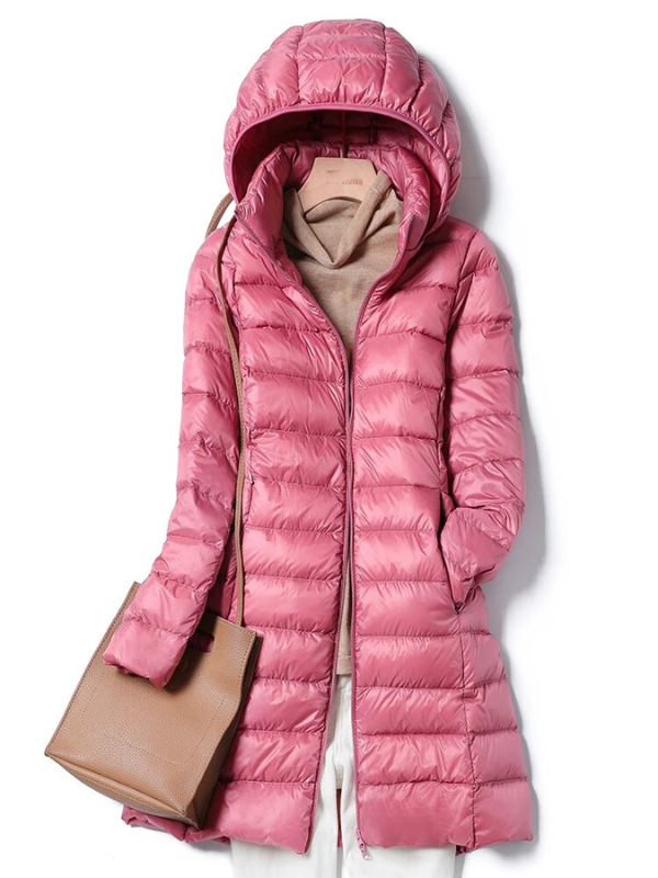ModeGeist | Lang Daunenjacke - Schön Warm & Stilvoll