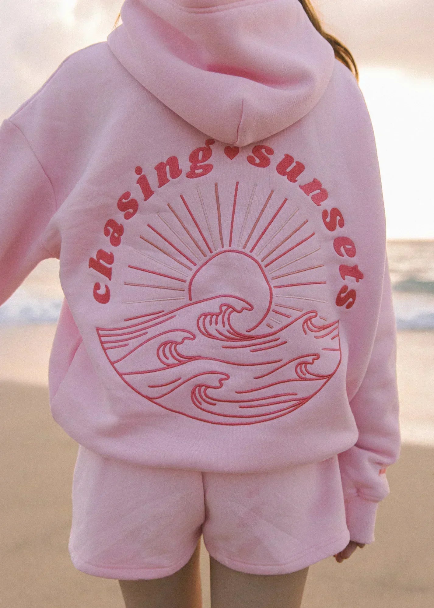 Damen Kapuzenpullover Fudus | Chasing Sunsatzs Grafik-Hoodie