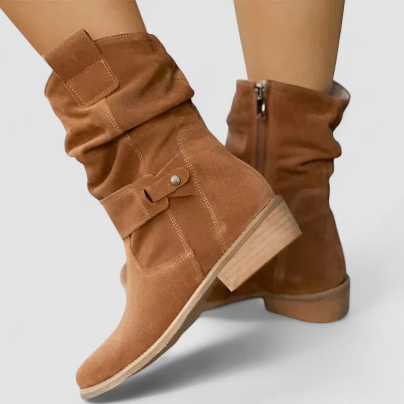 MODEGEIST Damen Orthopädische Stiefel Stützend Komfort Schwarz