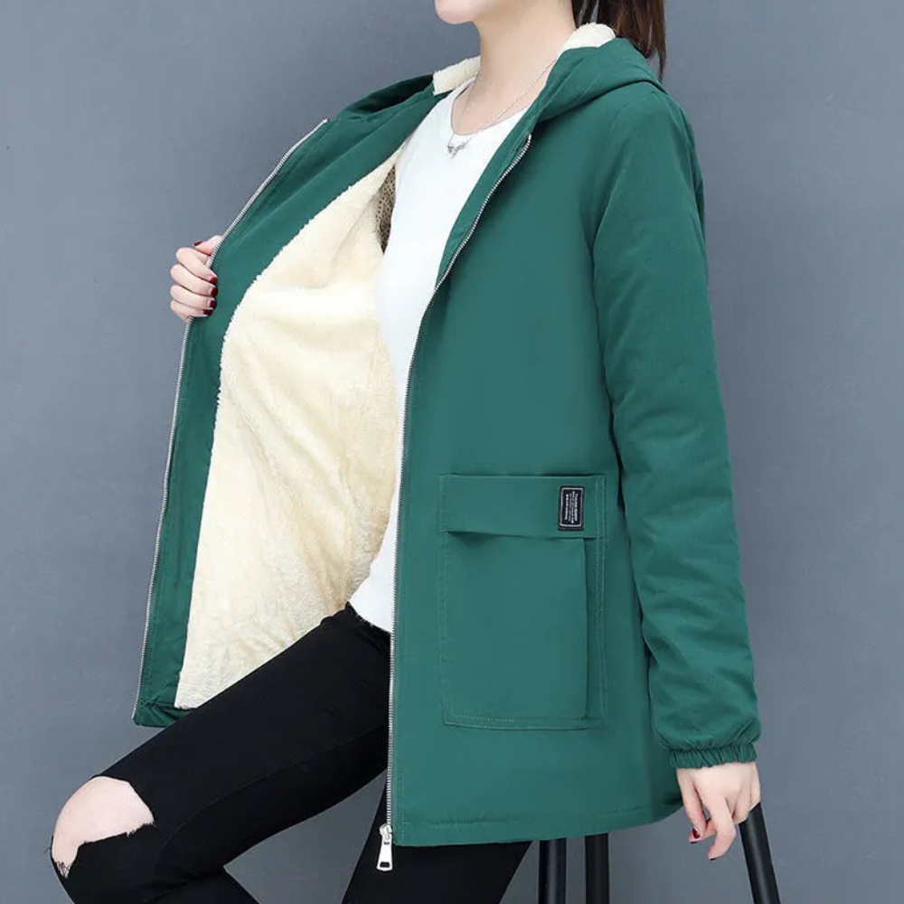 ModeGeist | Winter Kapuzenjacke für Damen