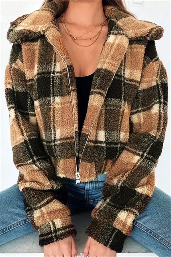 ModeGeist | Faux Fur Kurze Biker Daunenjacke
