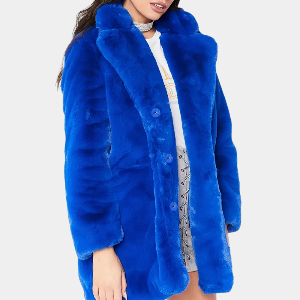 ModeGeist | Eleganter Winterplüschmantel für Damen
