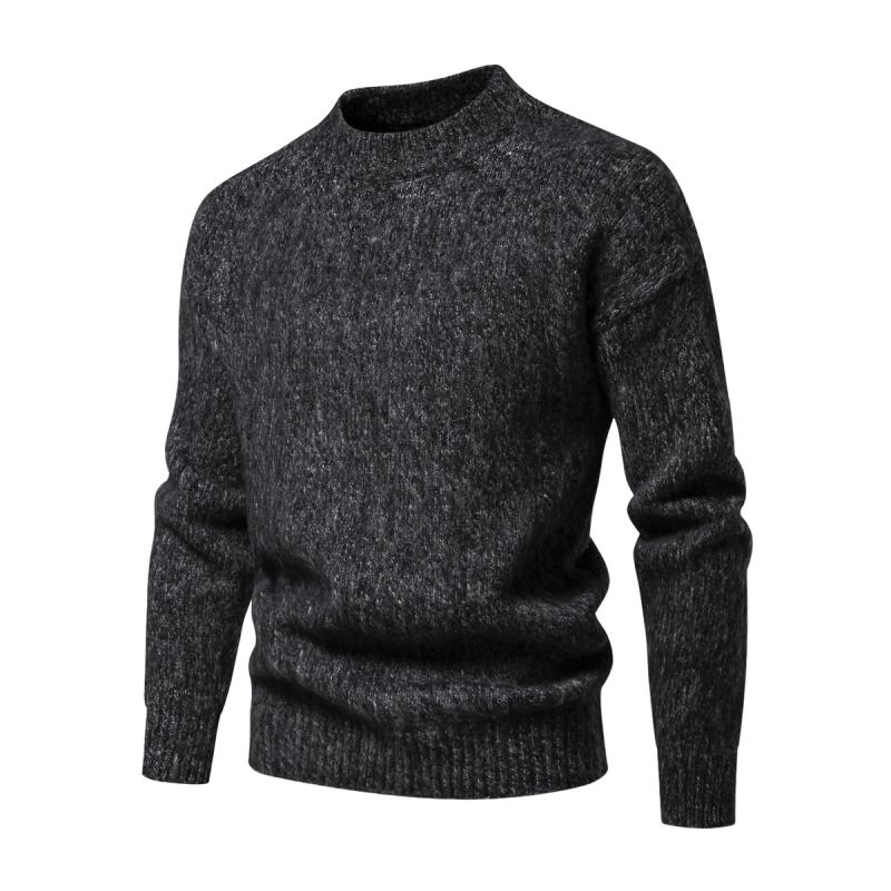 ModeGeist | Strickwollpullover Klassisches Design Warm und Bequem