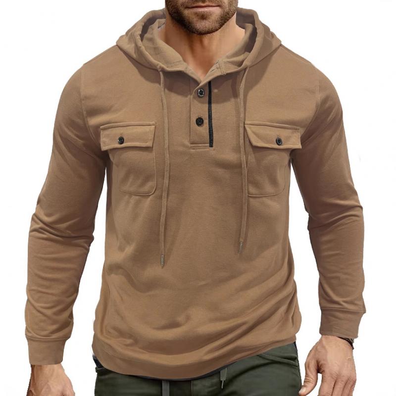 ModeGeist | Lässiger Hoodie mit Knöpfen Soft und Komfortabel Praktisches Design
