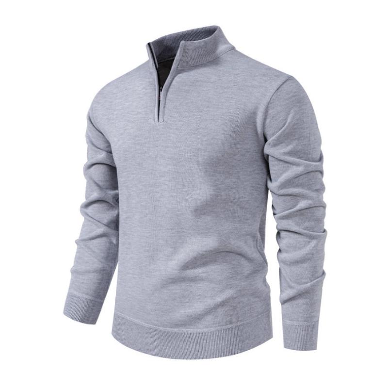 ModeGeist | Halb-zip Strickpullover Weich und Warm Zeitloses Design