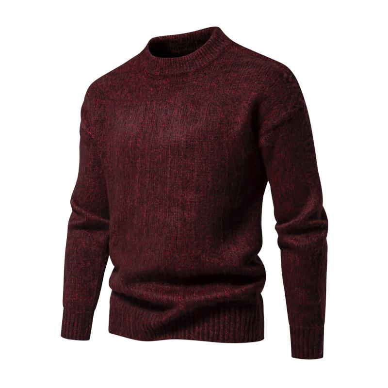 ModeGeist | Strickwollpullover Klassisches Design Warm und Bequem