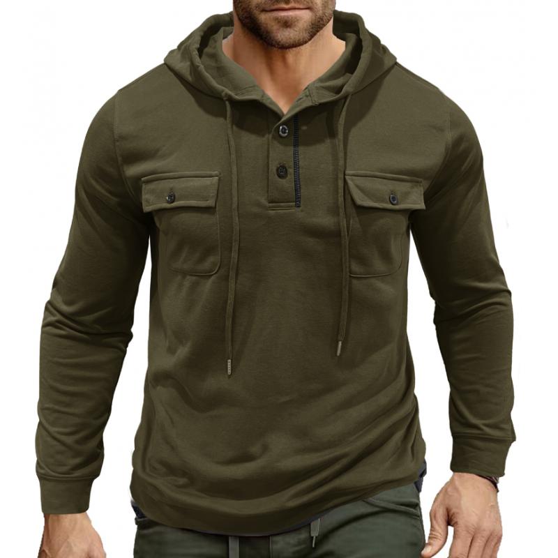 ModeGeist | Lässiger Hoodie mit Knöpfen Soft und Komfortabel Praktisches Design