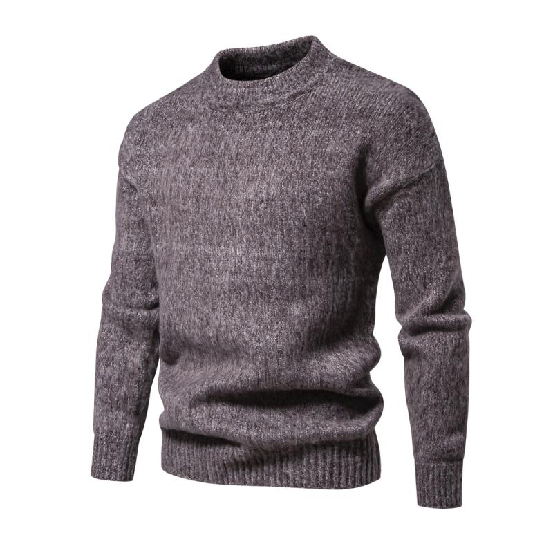ModeGeist | Strickwollpullover Klassisches Design Warm und Bequem