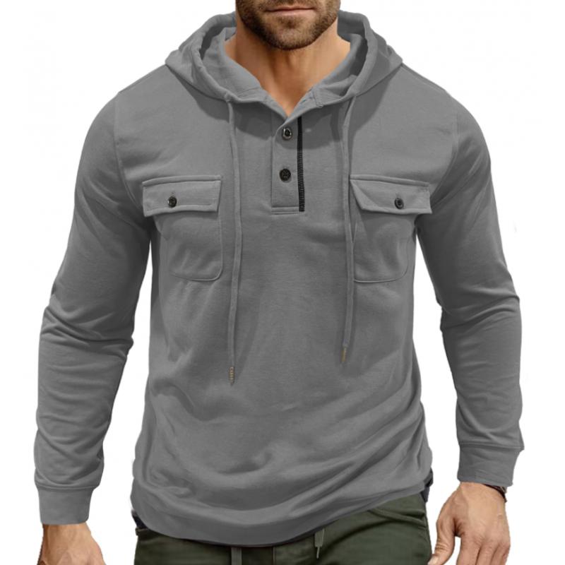 ModeGeist | Lässiger Hoodie mit Knöpfen Soft und Komfortabel Praktisches Design