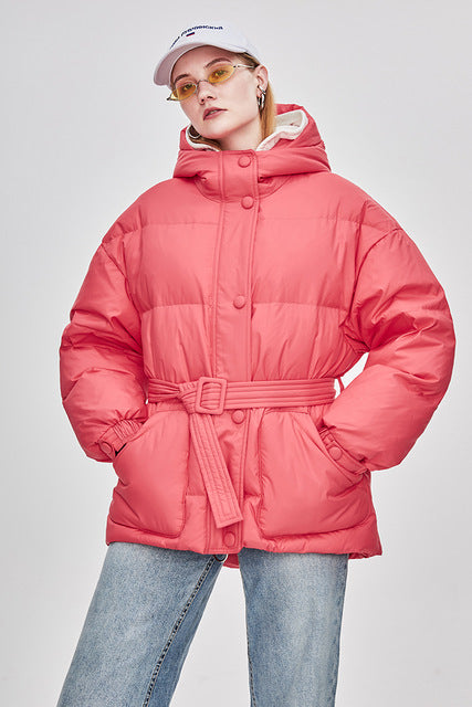 ModeGeist | Damen-Steppjacke mit Gürtel "Street Chic"