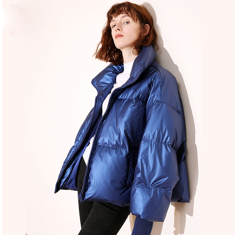 ModeGeist | Lucky Five Metallic Urban Oversize Jacke
