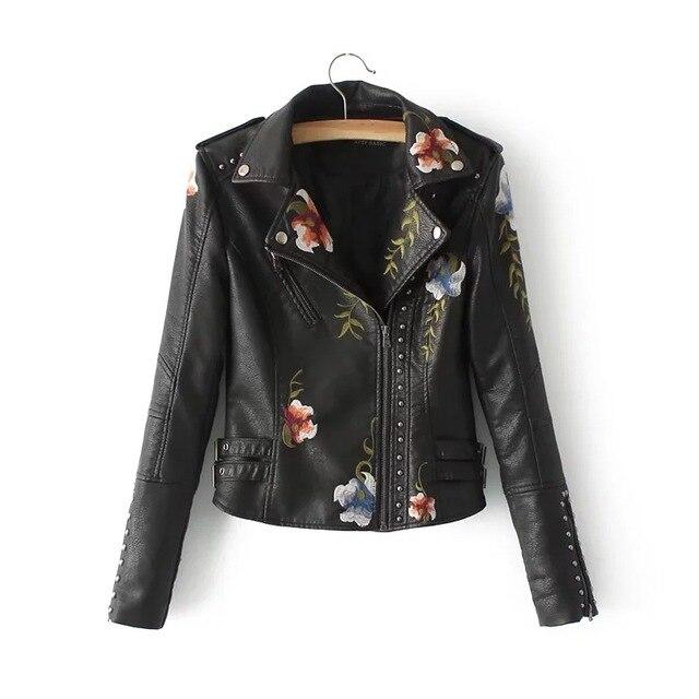 ModeGeist | Geblümte Lederjacke