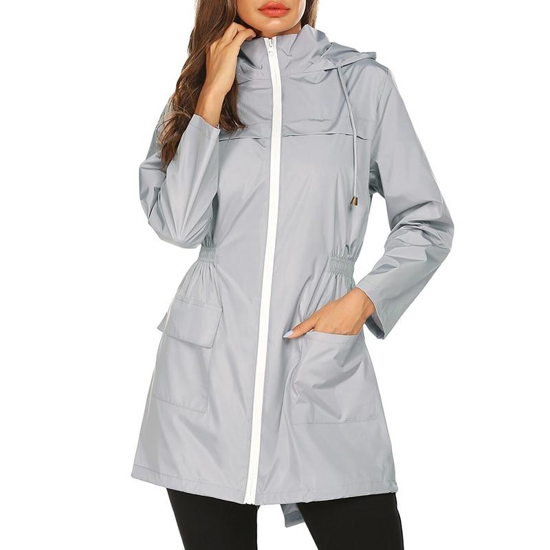 ModeGeist | Leichte Regenjacke für Damen mit Kapuze