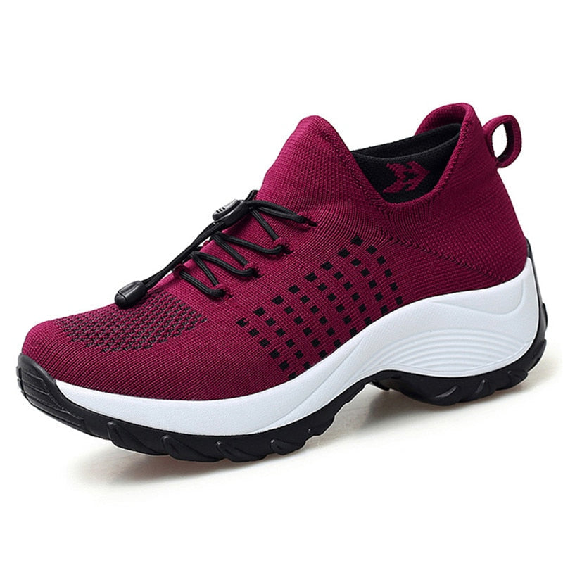 MODEGEIST Damen Komfort-Sneaker Stützende Sohle Atmungsaktiv Gesundheitsschuh