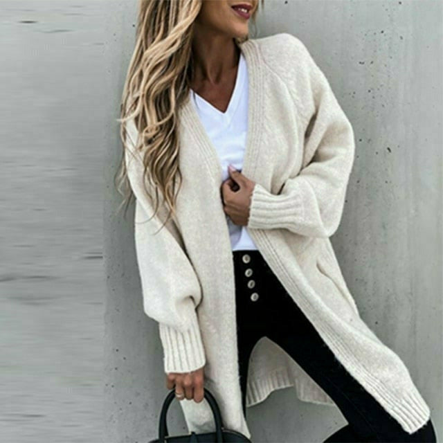 ModeGeist | Lockerer Fester Strickjacke