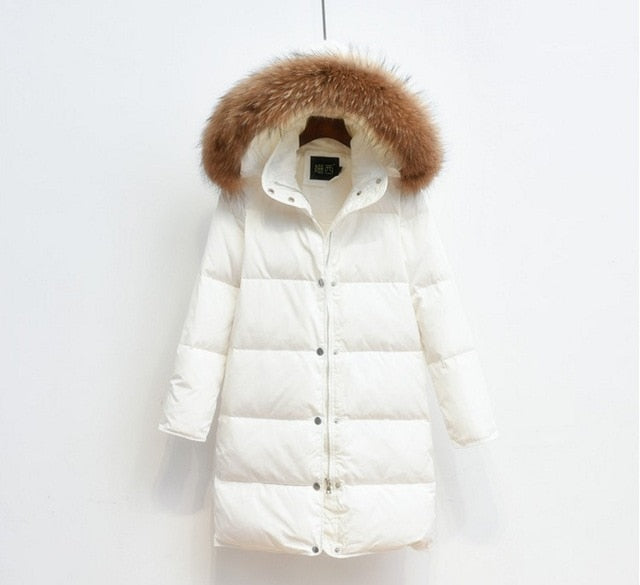 ModeGeist | Arctic Luxe - Elegante lange Jacke