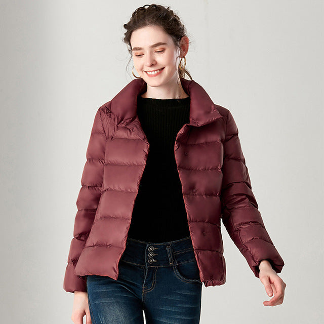 ModeGeist | Elegante Feder Ultra Light Daunenjacke Plus