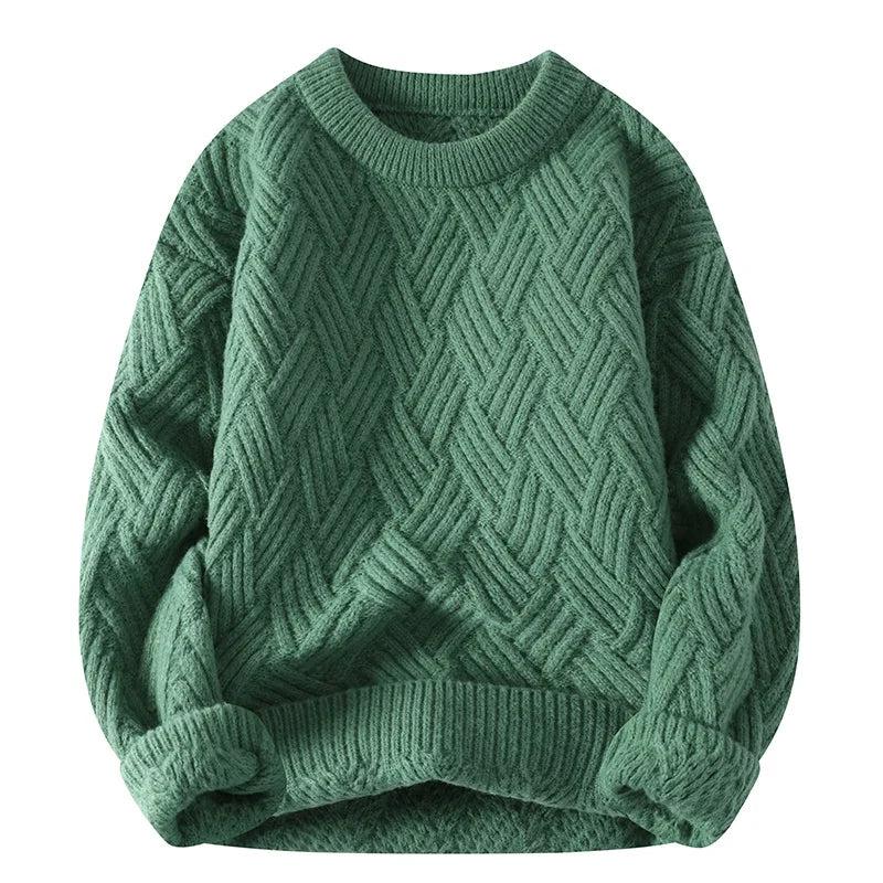 Kjell Pullover mit strukturiertem Rundhals
