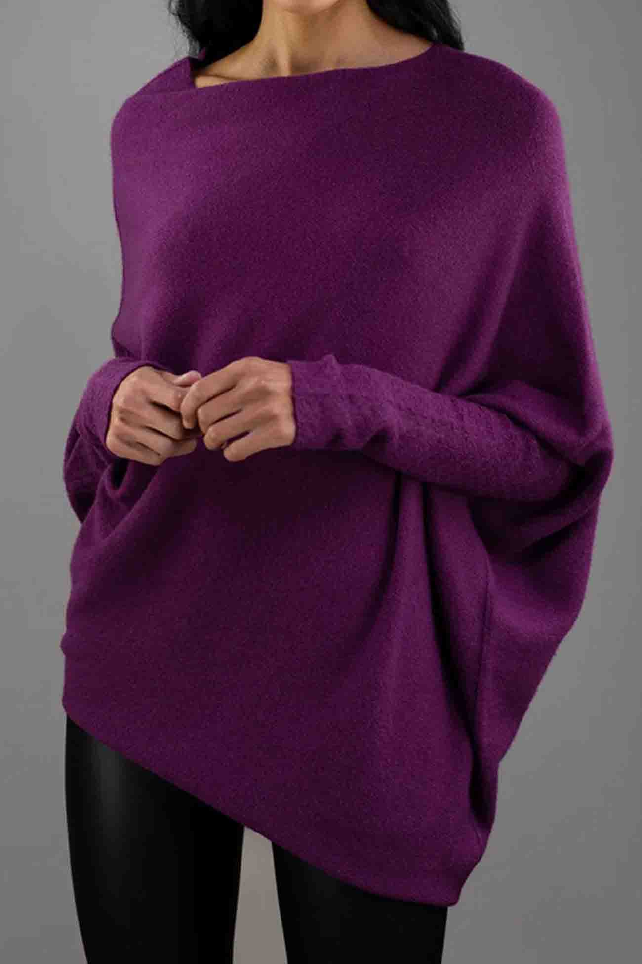 Langarmshirt von Fudus mit Rundhalsausschnitt