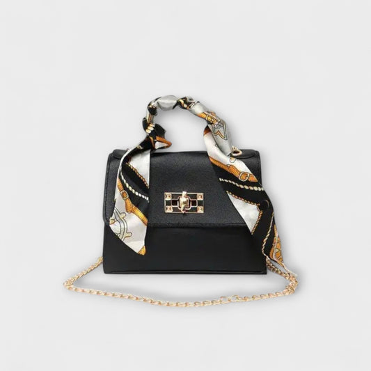 MODEGEIST Damen Handtasche Strukturiert Elegant Schwarz