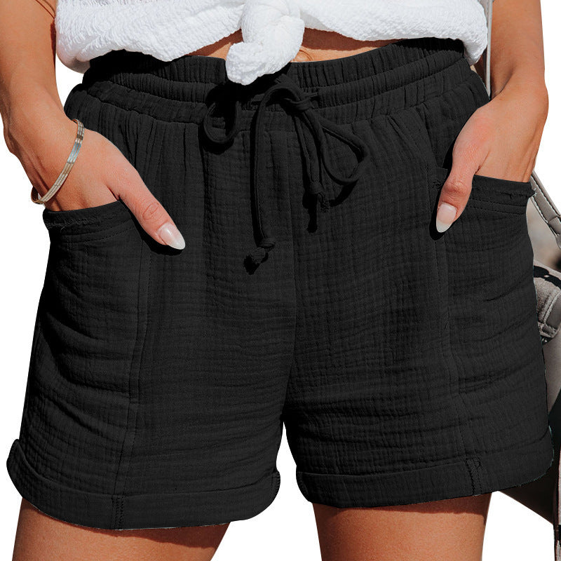 MODEGEIST Damen Sommer-Shorts Entspannte Passform Leichter Stoff