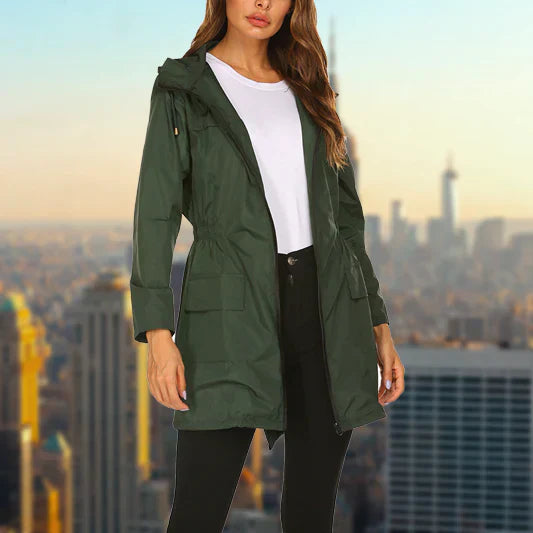 ModeGeist | Wasserdichte Regenjacke für Frauen Im Freien