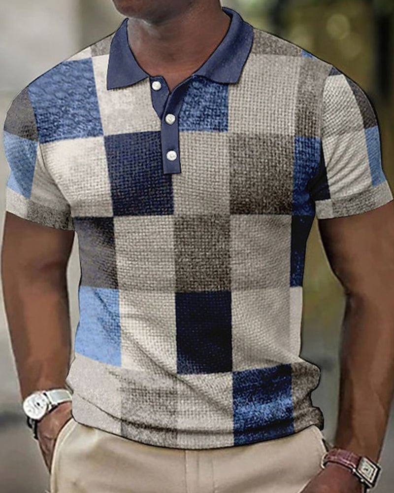 Fudus Poloshirt mit Karomuster