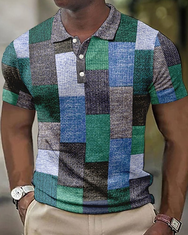 Fudus Poloshirt mit Karomuster