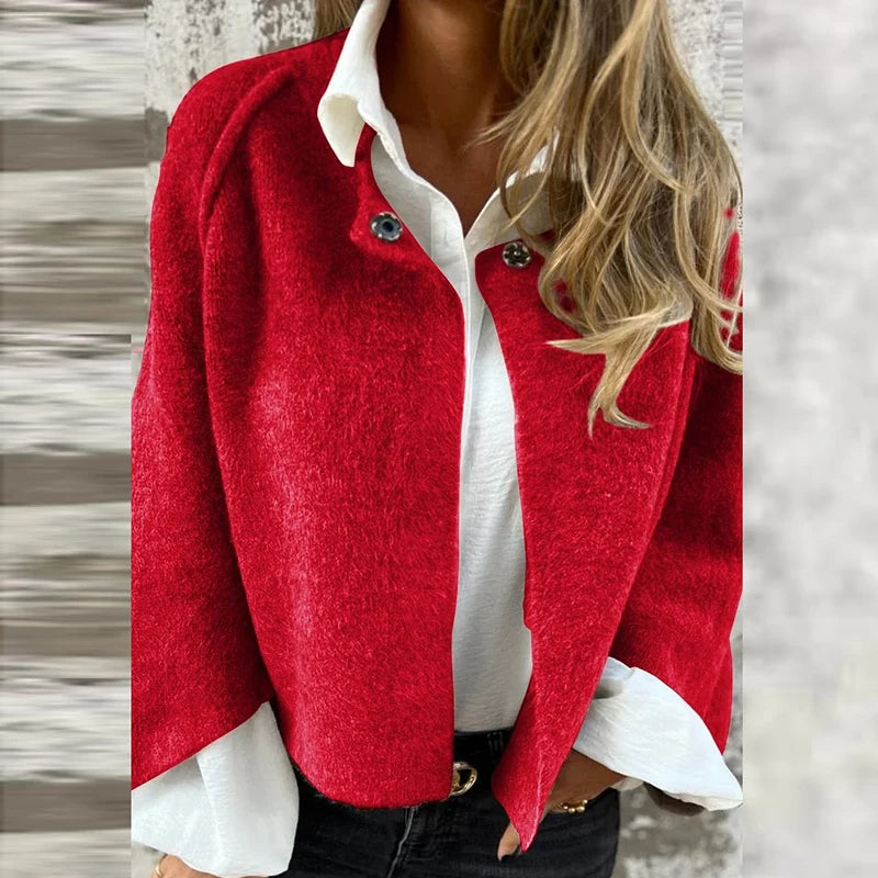 ModeGeist | Stilvolle Kurzjacke mit Knöpfen