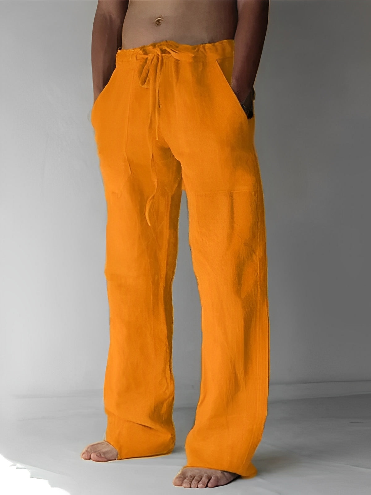 Herren-Leinenhose im Baggy-Stil von Garth