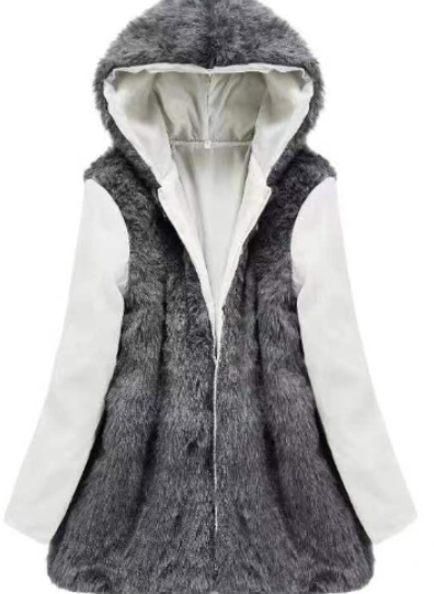 ModeGeist | trendige Damen-Parka mit Kunstpelz-Futter