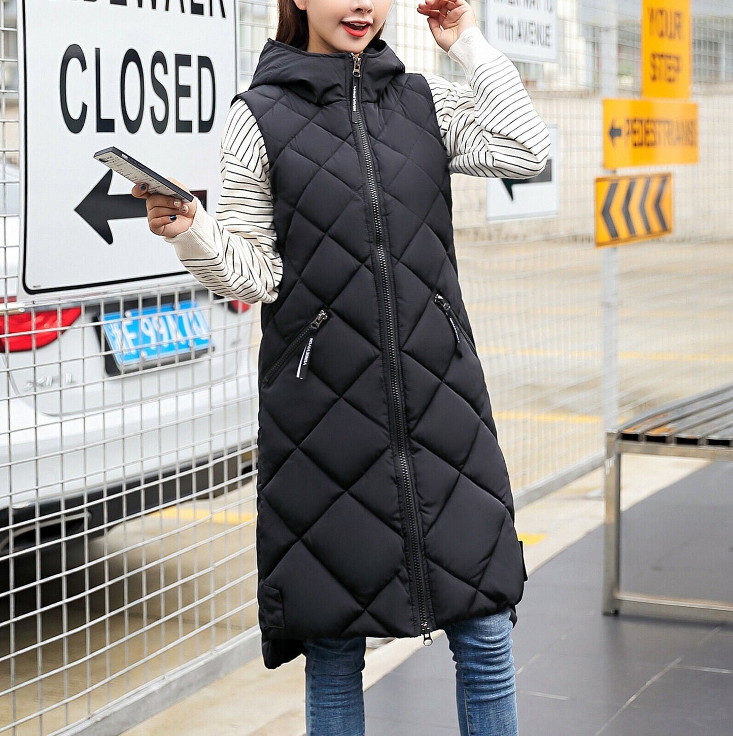 ModeGeist | Bodywarmer - Lang & Stilvoll