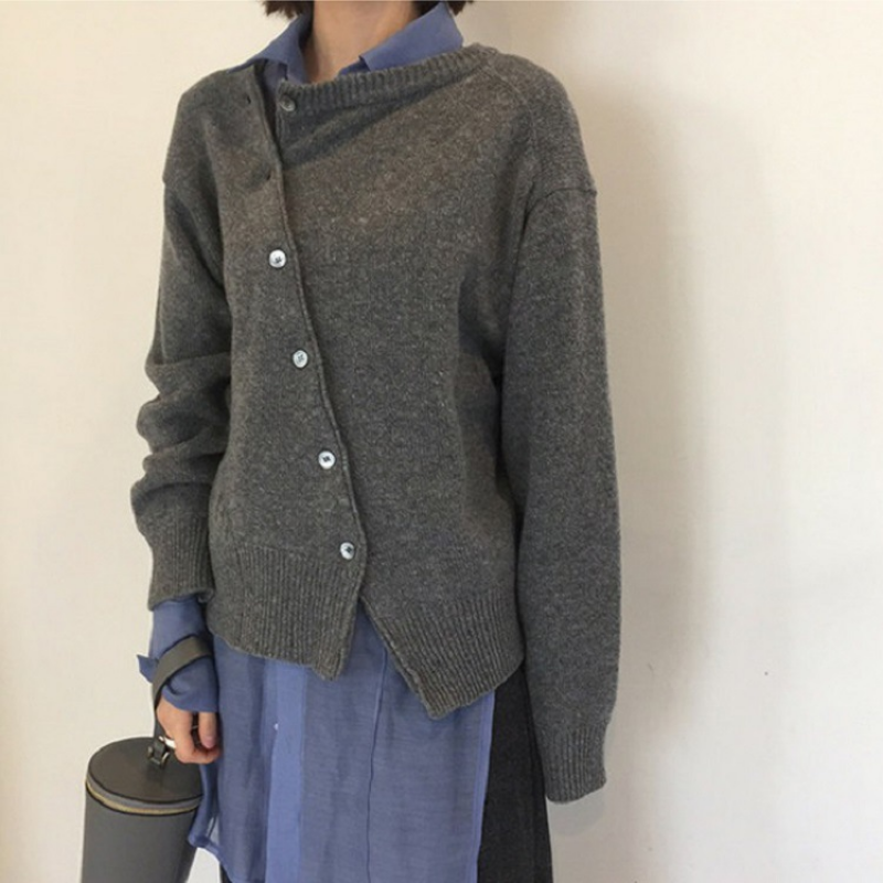 ModeGeist | Cardigan - Damen Herbst Weicher Cashmere Wickelcardigan