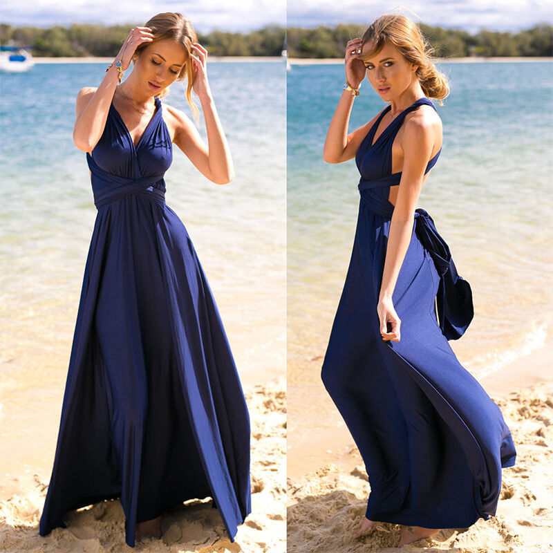 Lea: Vielseitig tragbarer Wickel-Infinity-Kleid