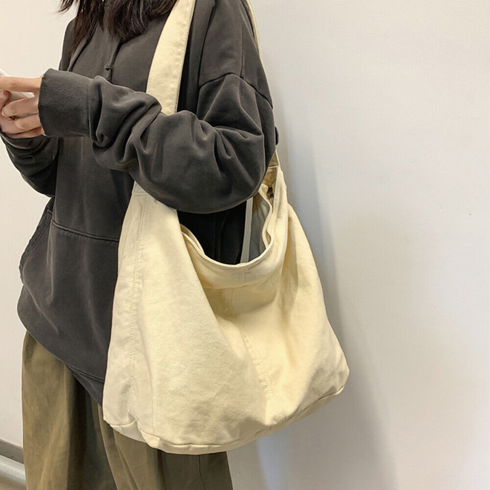 Große Larissa Canvas Crossbody- und Umhängetasche für Damen