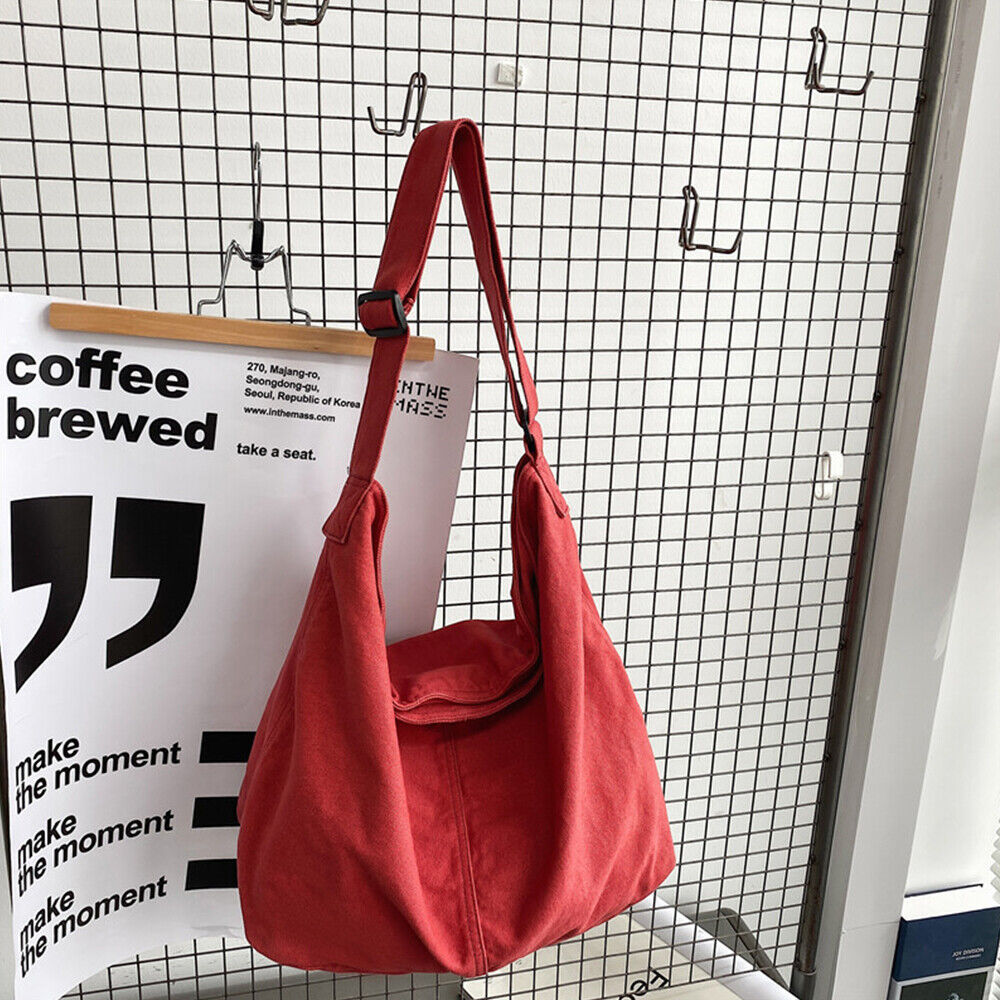 Große Larissa Canvas Crossbody- und Umhängetasche für Damen